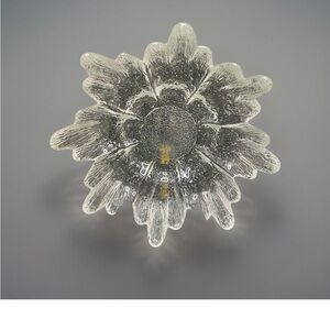 🔥 Vintage Pukeberg Alaska - Ice Textured Elegant Glass Bowl Art Piece 1970’s